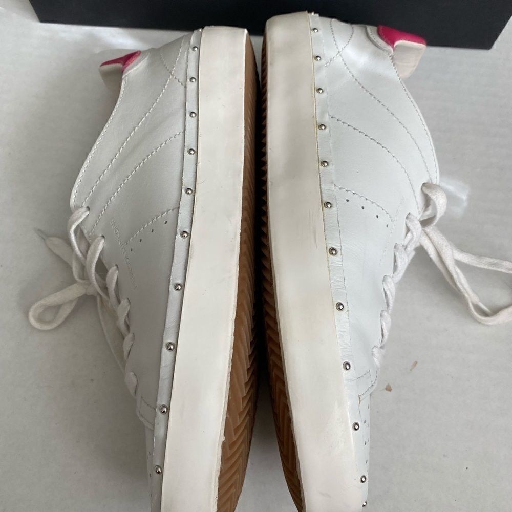 EUC Rebecca Minkoff Leather sneakers. Size 9.5 Original Box - Picture 11 of 16